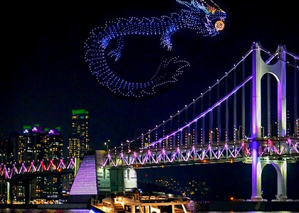 釜山・海雲台ヨットツアー ドローンショーの時間と秋のサンセット・夜景レポート