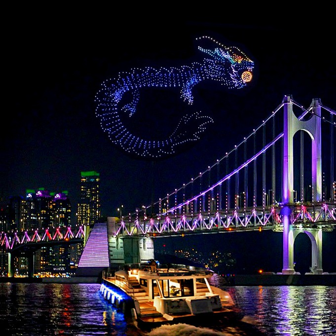 釜山・海雲台ヨットツアー ドローンショーの時間と秋のサンセット・夜景レポート